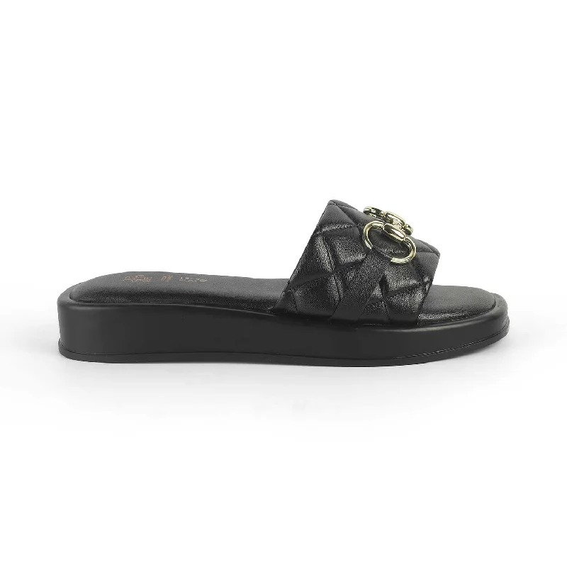 Slim Fit Tresmode Arezzo Black Women's Casual Platform Wedges