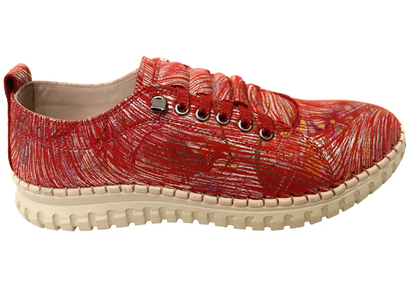 Boutique display Orizonte Imogen Womens European Comfortable Leather Slip On Shoes