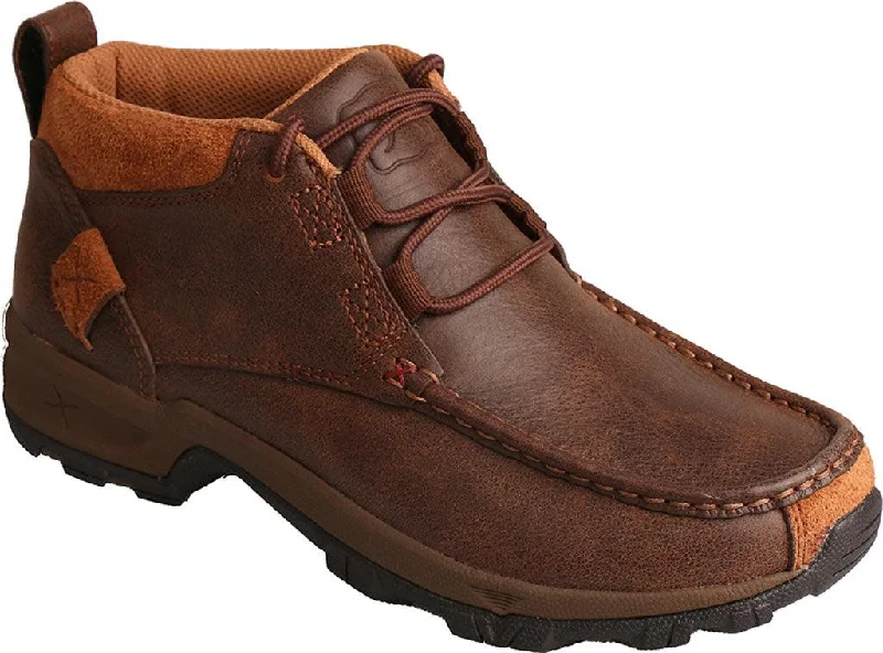 Sports Yoga Style Twisted X Women's 4" Brown Leather Chukka Hiker Boot WHK0001