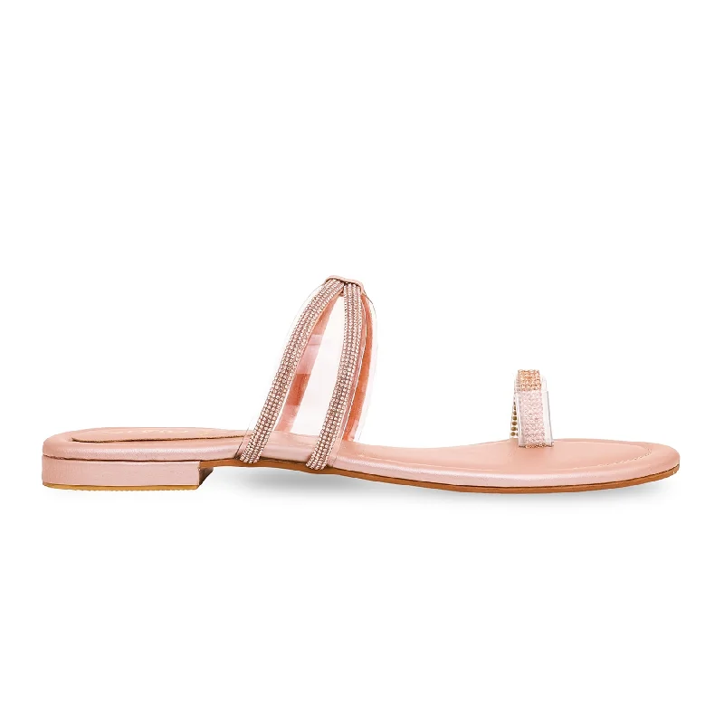 British casual Peach Fancy Chappal FN0688