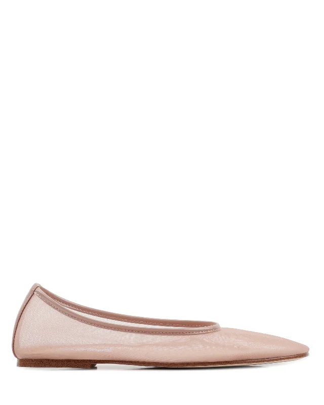 Stand-up collar design Marylan Blush Mesh