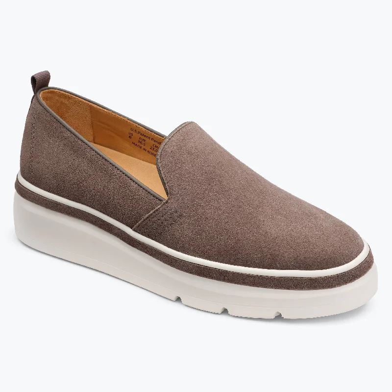 Printed pattern Sutton Suede Sneaker - Cement