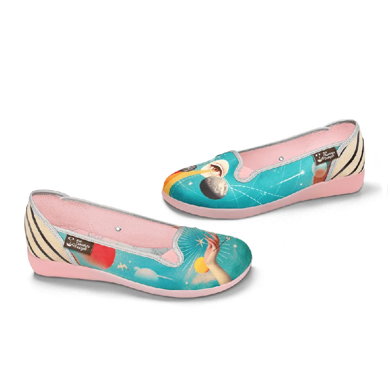 Simple Solid Color Chocolaticas® Astrology Women's Slip-On