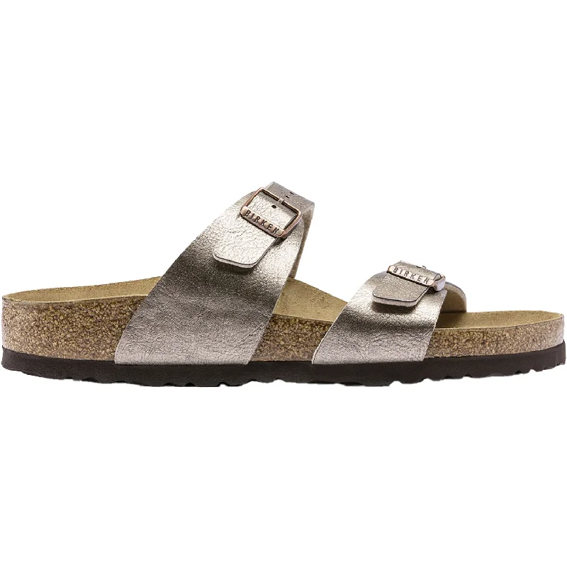 British casual Women's Birkenstock Sydney Graceful Taupe Birko-Flor