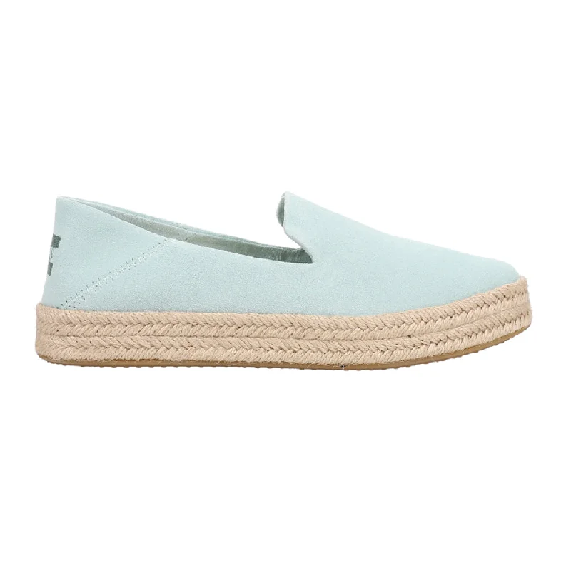 Luxury and fashionable Carolina Suede Espadrille Slip On Flats