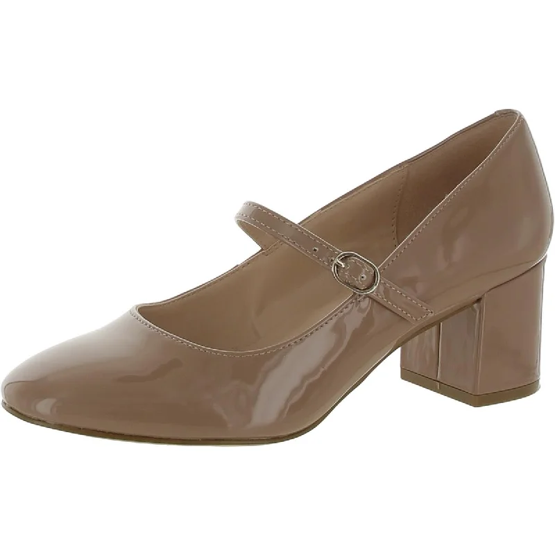 Loose Fit Bandolino Womens Cariann 3 Faux Leather Slip On Mary Janes