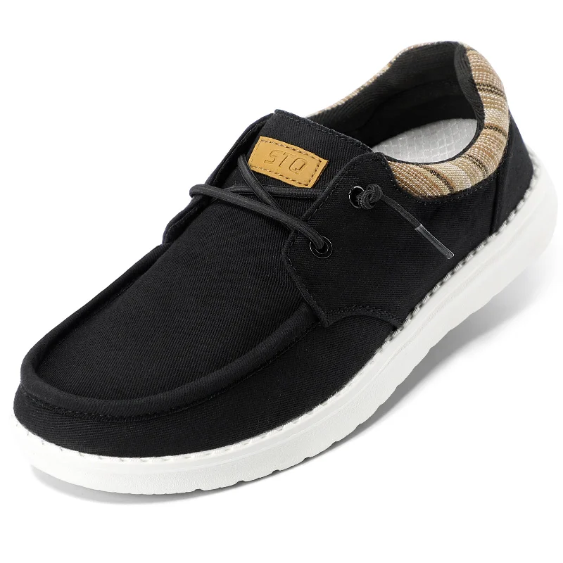 Unique prints STQ Women's Lace up Loafers丨Orthopedic Comfotable Ultralight Boat Casual Shoes with Arth Support