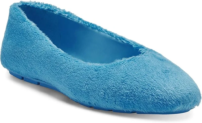Wandering freely Jessica Simpson Blue Soft Furry Flats