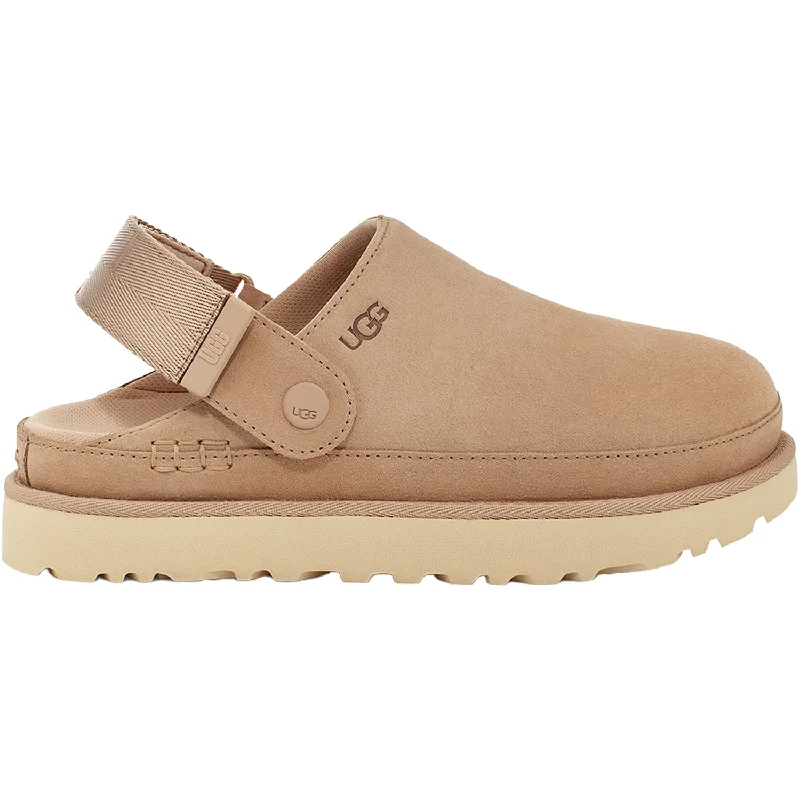 Street Show-off Style Women's UGG Goldenstar Clog Driftwood Suede