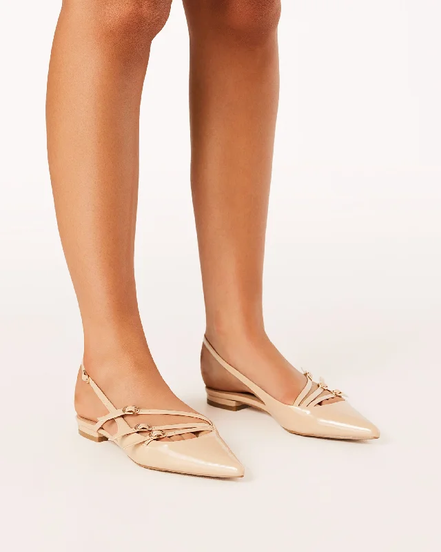 Boutique display Hettie Flats - Beige Patent