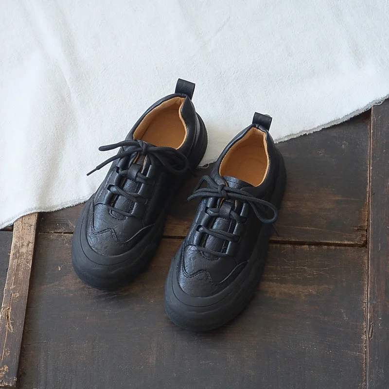 Denim Design Women Autumn Retro Minimalist Soft Casual Shoes