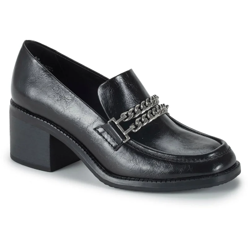 Noble Temperament Baretraps Womens Athena Faux Leather Slip-On Loafers