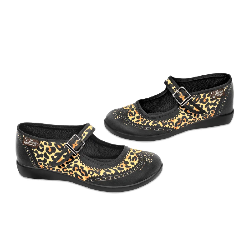 Free and comfortable Chocolaticas® Havana Leopard Women's Mary Jane Flat