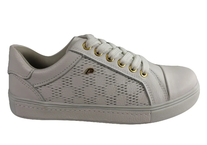 Knitted Design Pegada Micci Womens Comfortable Leather Casual Shoes Made In Brazil