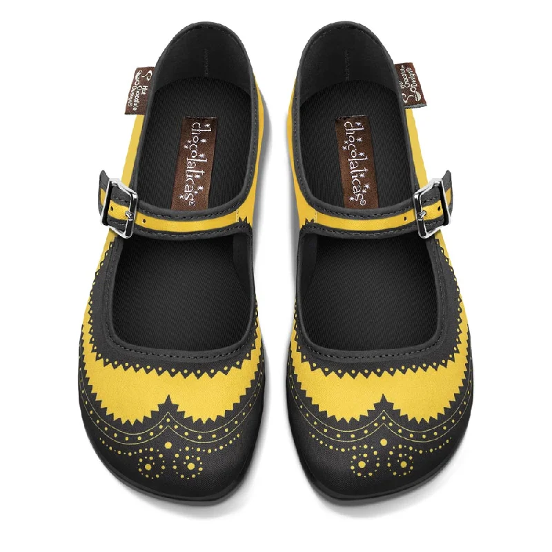 Noble Temperament Chocolaticas® Havana Yellow Women's Mary Jane Flat