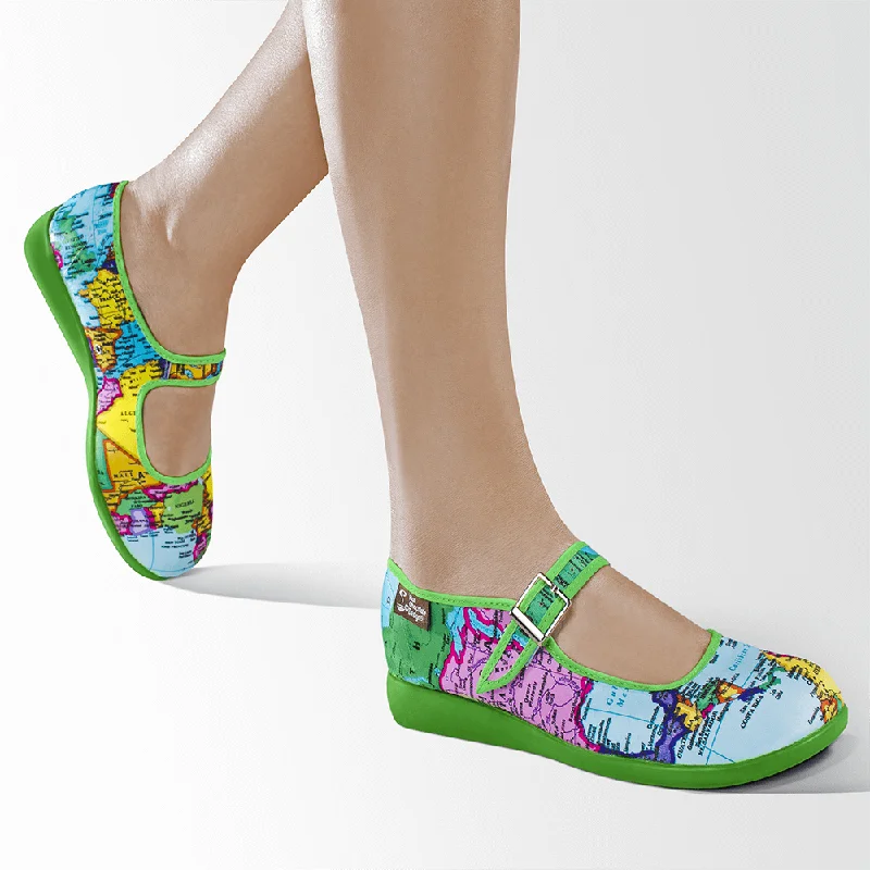 Design sense Chocolaticas® Bon Voyage Women's Mary Jane Flat