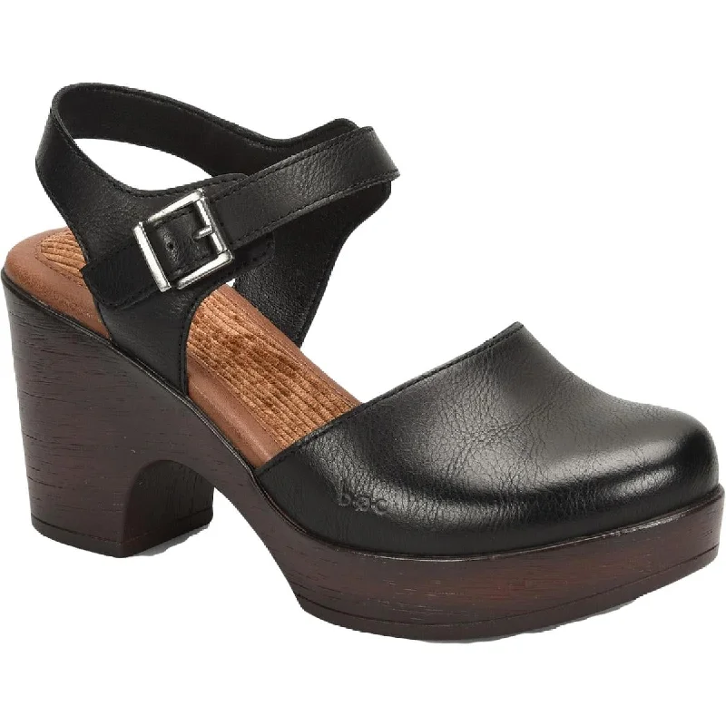 Sports outdoor style B.O.C. Womens Natasha Faux Leather Slingback Clogs