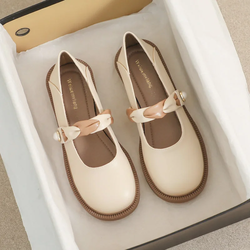Comfortable And Simple Women Stylish Mary Jane Soft Casual Shoes