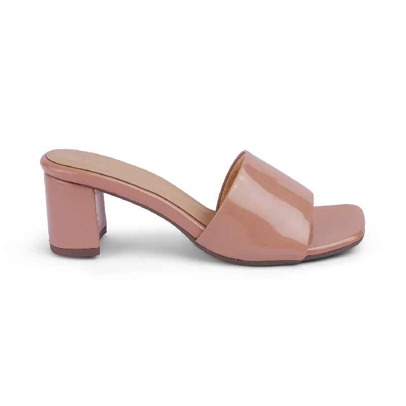 Street Fashion Tresmode Bariz TMM-4 Nude Women's Casual Block Heel Sandals