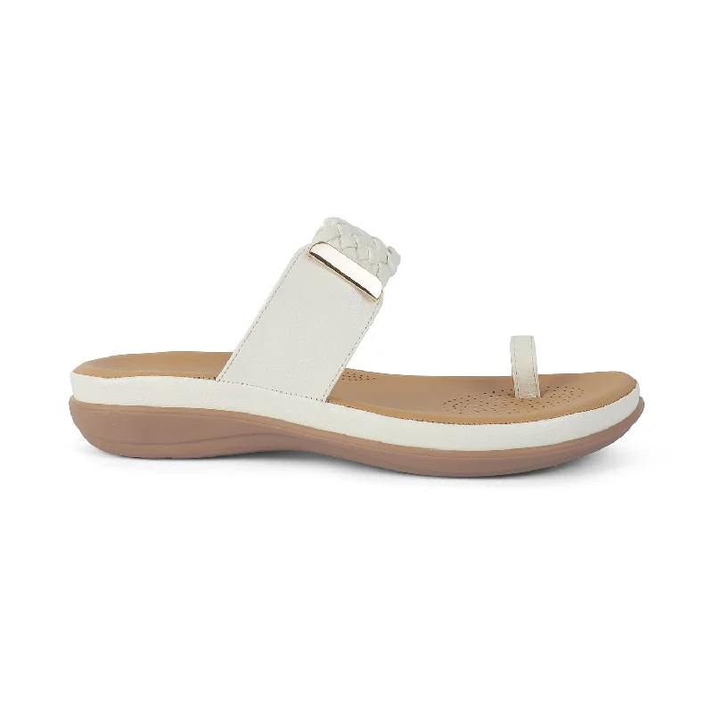 Fashionable sports Tresmode Rauma White Women's Casual Platform Flats