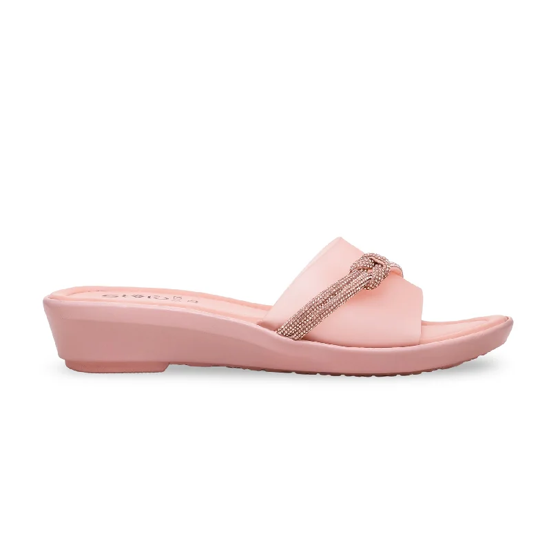 Bottom And Versatile Pink Formal Slipper PU0153