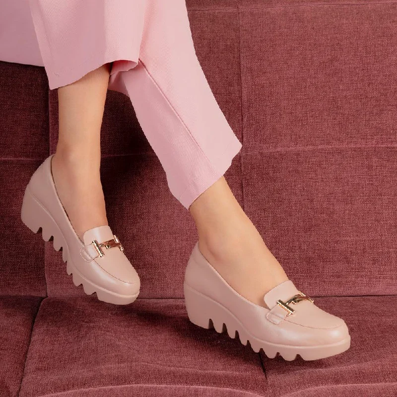 Printing decoration The  Torock Pink Women's Dress Wedge Sandals Tresmode