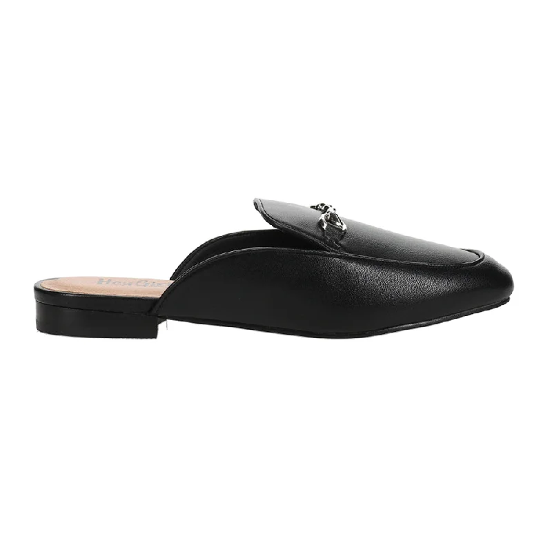 Sports Zipper Style Charmer Slip On Mules