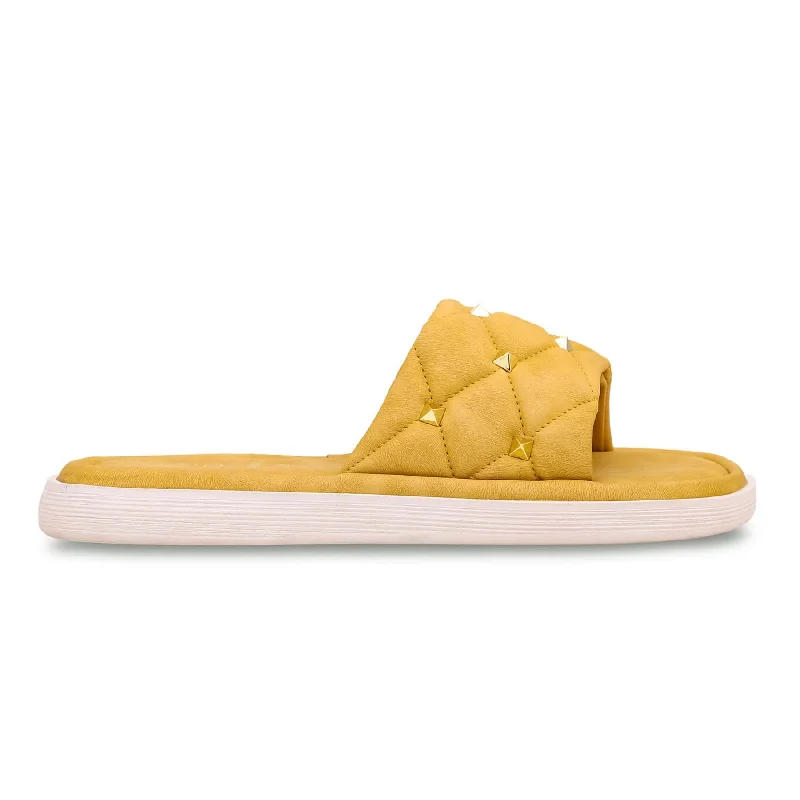 Minimal Style Yellow Formal Slipper FR8109