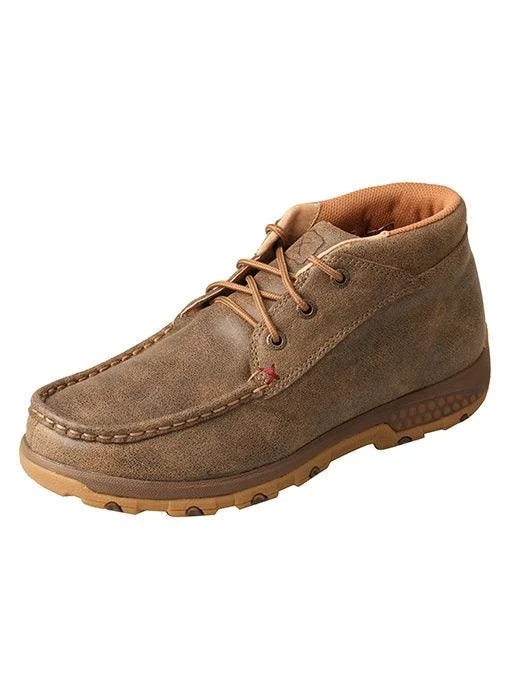 Romantic And Fresh Twisted X Women's Bomber Brown Chukka CellStretch Driving Moc WXC0001