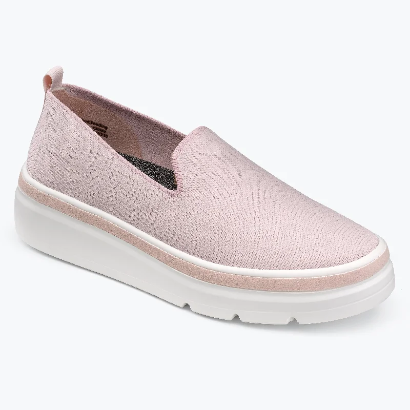 Lazy Style Sutton Knit Sneaker - Wood Rose
