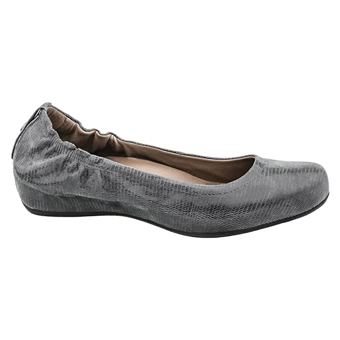 Denim Design Earth Women's Tolo Ballet Flat - Dark Grey Printed Suede 801421WPRT