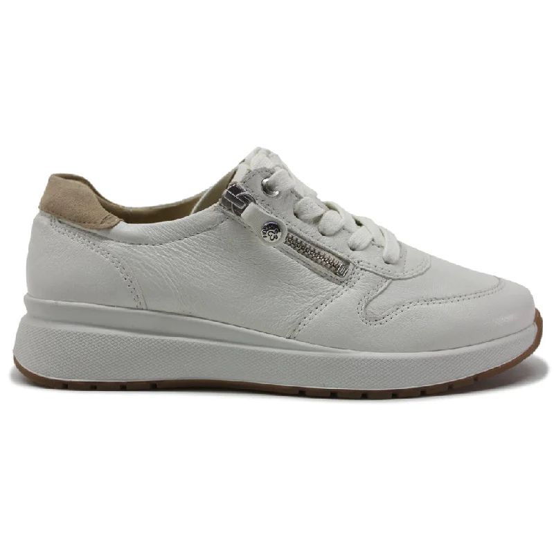 Casual And Casual Fidelio Heaven Leather Women's Low-top Zip & Lace Shoes