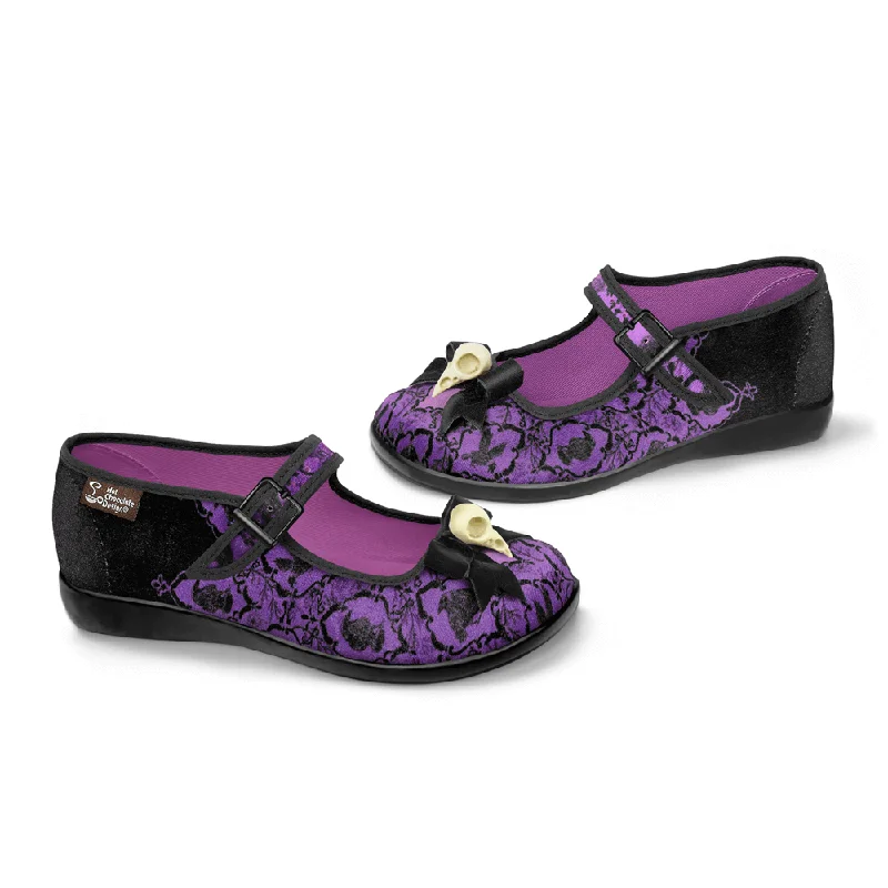 Designer Style Chocolaticas® Raven Women's Mary Jane Flat