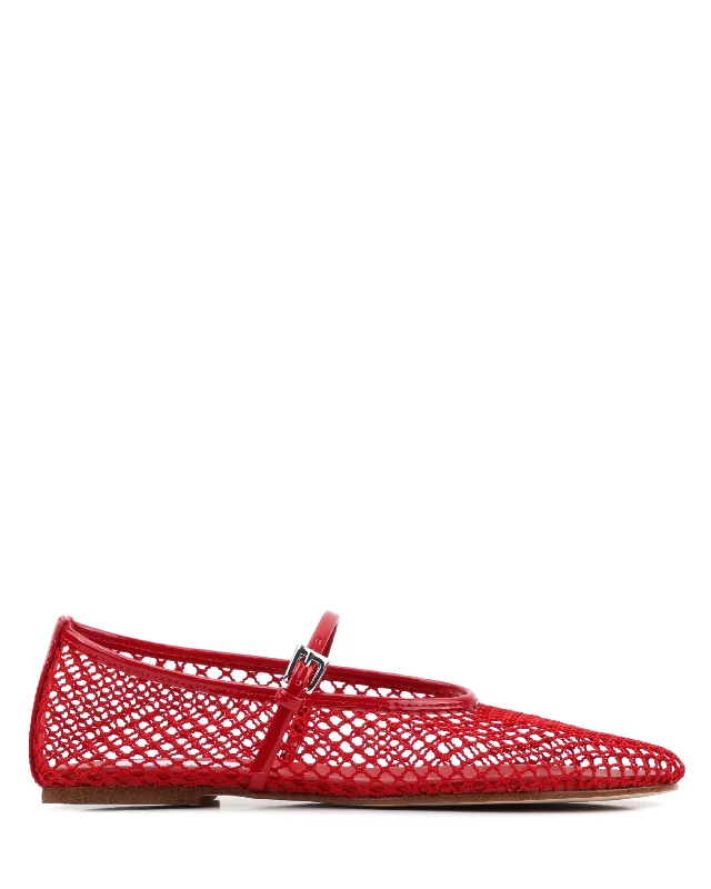 Sports High Waist Style Melody Red Fish Net