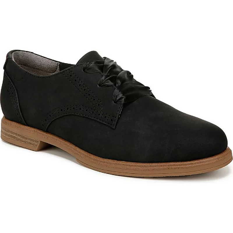 Wearable At Home Or Out Dr. Scholl's Shoes Womens Hello Oxford Faux Suede Lace-Up Oxfords