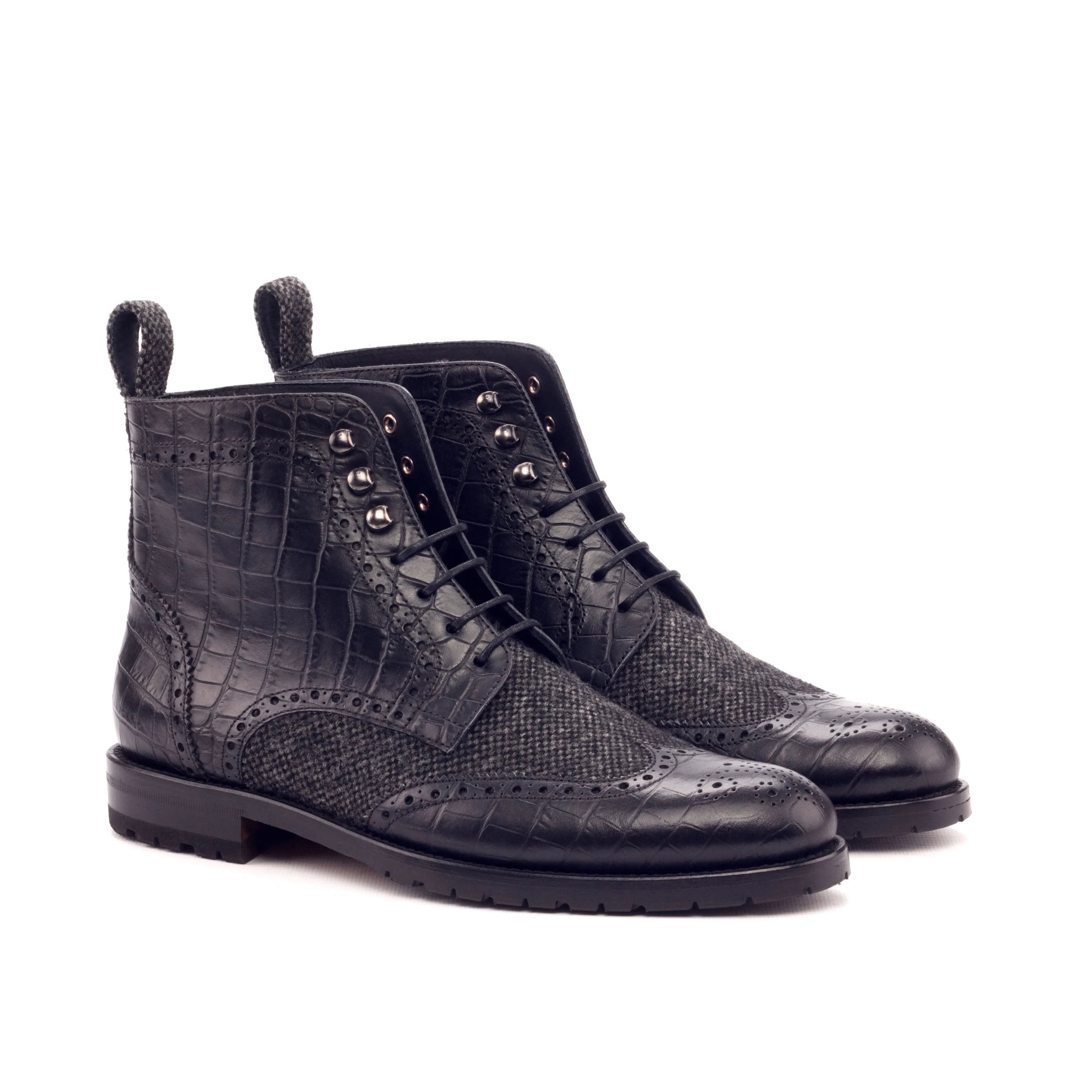 Sports litigation style Claudia Ladies Military Brogue Boots
