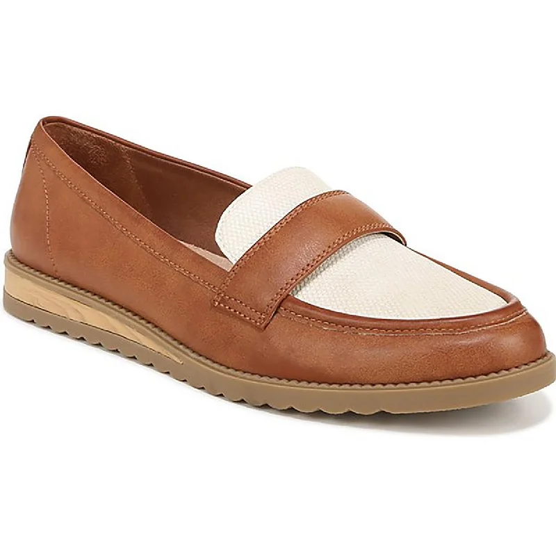Sports Comfort Style Dr. Scholl's Shoes Womens Jetset Band Faux Leather Wedge Loafers