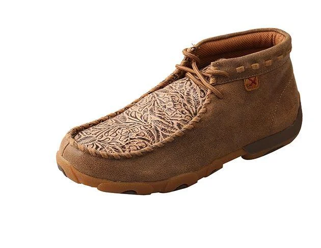 Sports Casual Style Twisted X Women's Bomber & Nude Tooled Driving Moc WDM0080