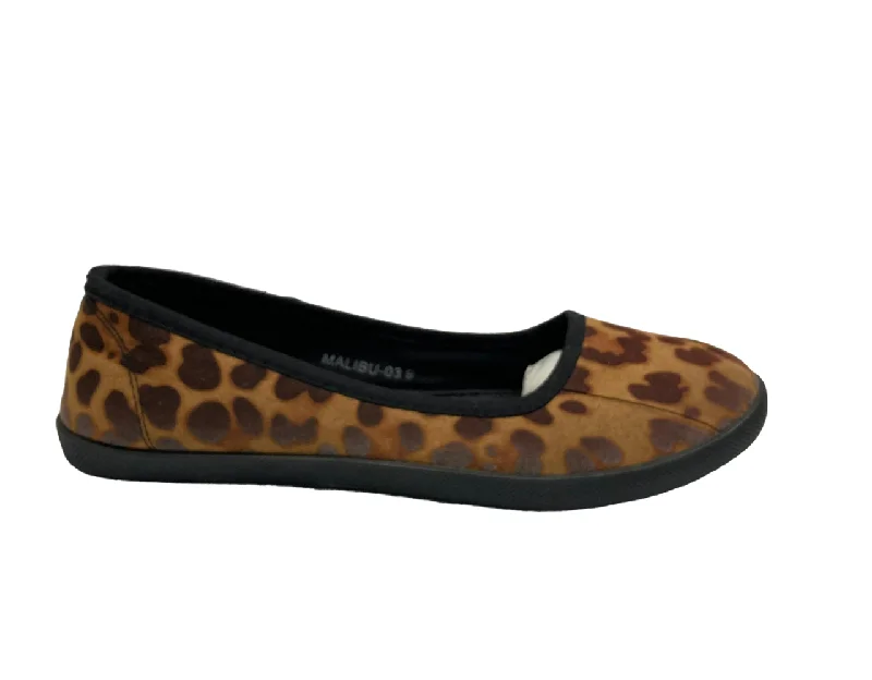 High-waisted pants style Refresh Malibu Women's Flats Leopard Print