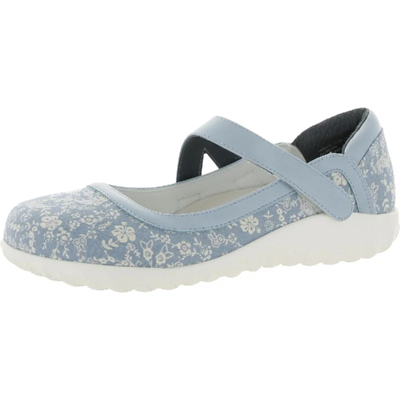 Innovative Design Barefoot Freedom Womens Rainbow Canvas Floral Mary Janes