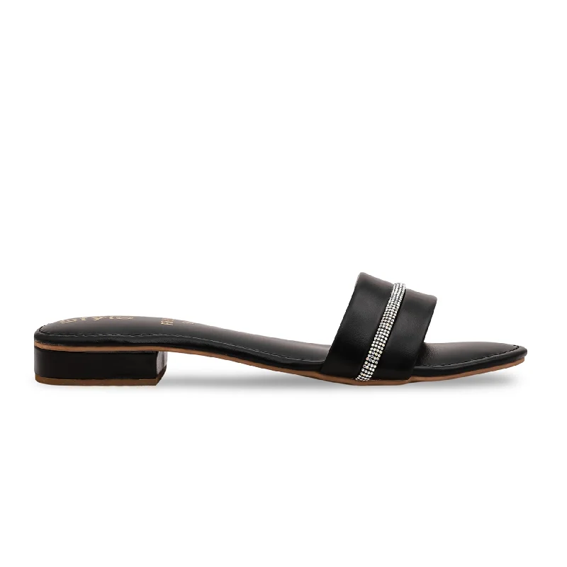 Sports Express Black Formal Slipper FR8161