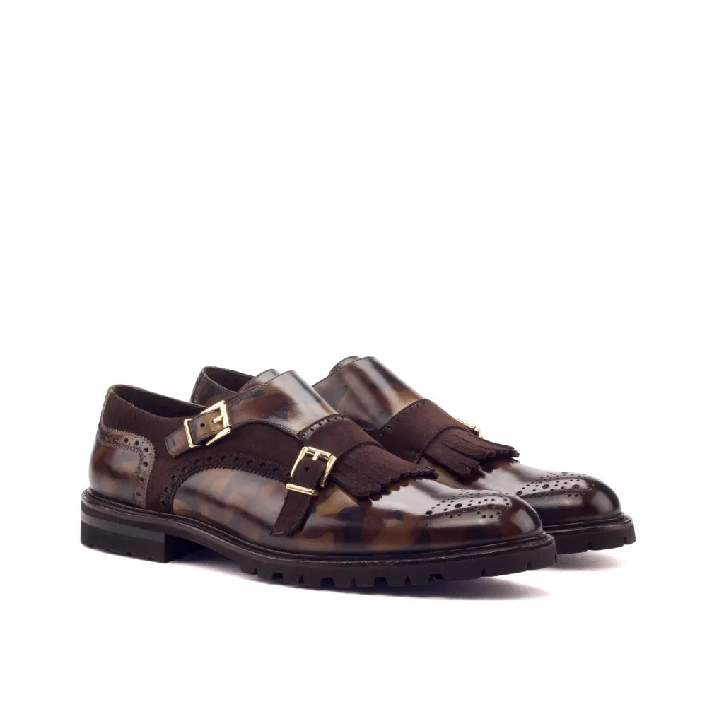 Street Fashion Juliet Kiltie Womens patina Monk