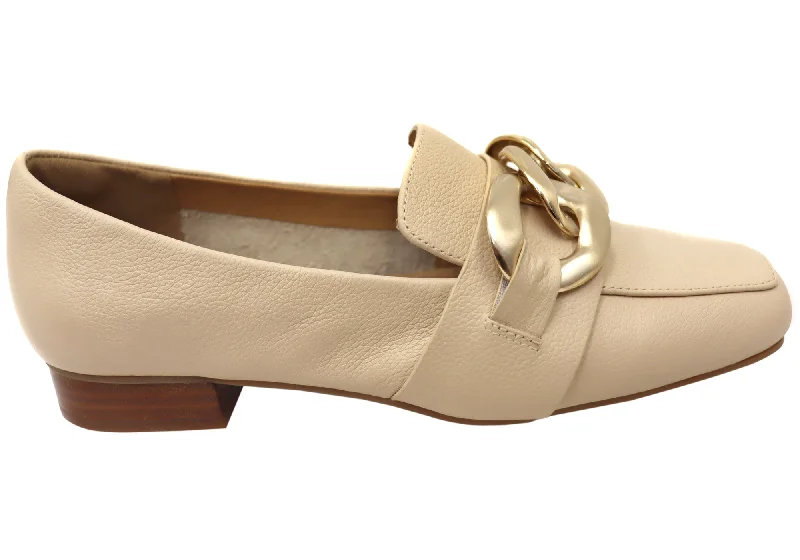 Classic Style Hush Puppies Sevilla Womens Comfortable Leather Shoes