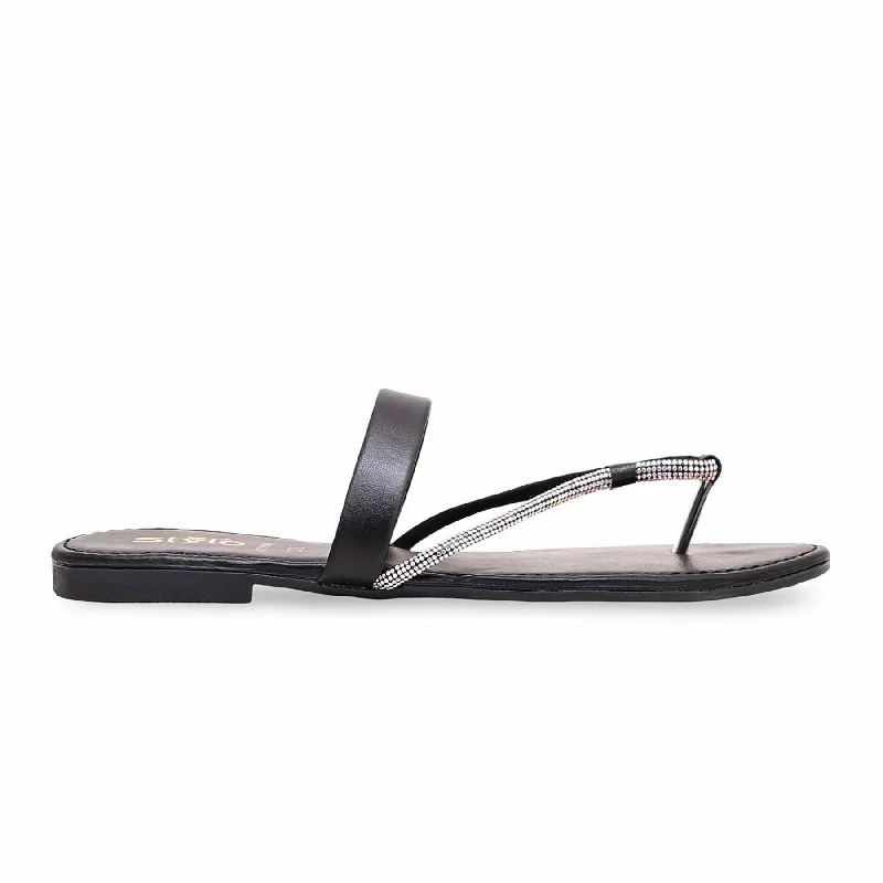 Trendy Items Black Casual Chappal CL1564