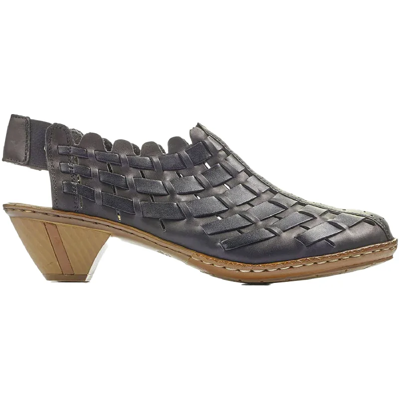 Warm And Comfortable Women's Rieker 46778-01 Sina 78 Black Leather