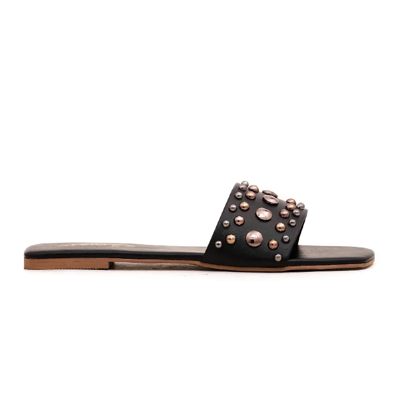 Lazy Style Black Formal Slipper FR8152