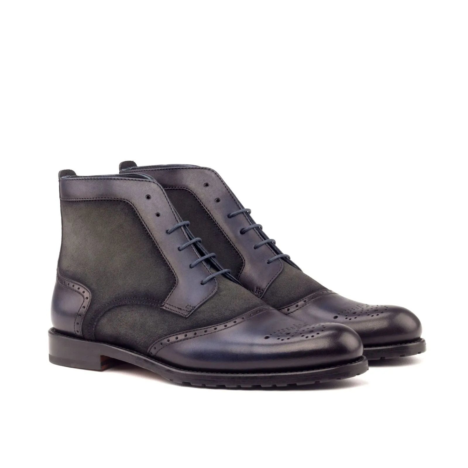 High waist design Lauren Ladies Brogue Boots