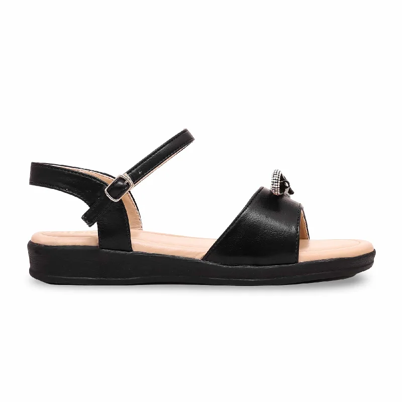 Windbreaker fashion Black Casual Sandal CL7161