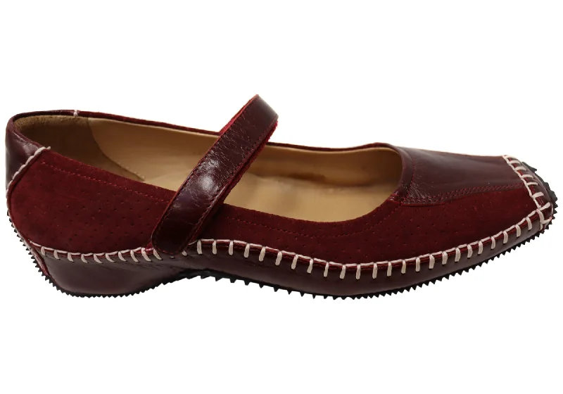 Comfortable and simple Donna Velenta Libby Womens Comfortable Leather Shoes