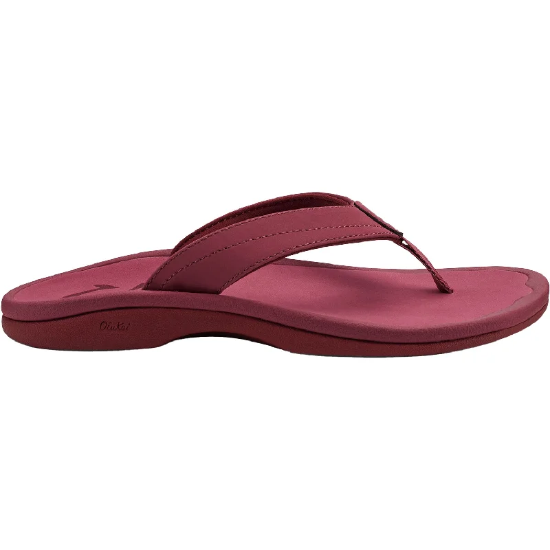 Comfortable down Women's OluKai Ohana Red Earth/Red Earth Synthetic